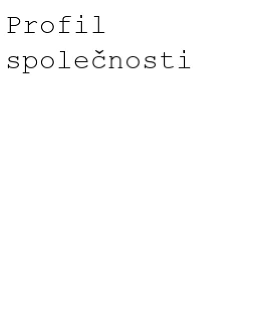 Profil společnosti